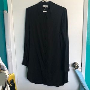 Black oversized blouse